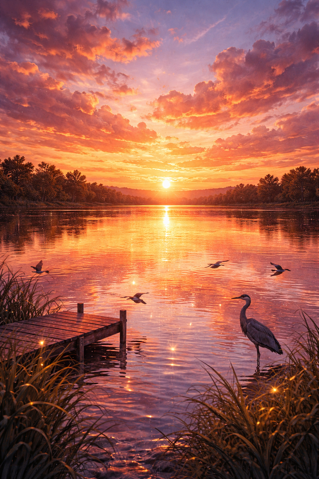 Шаблон открытки красивый вечер