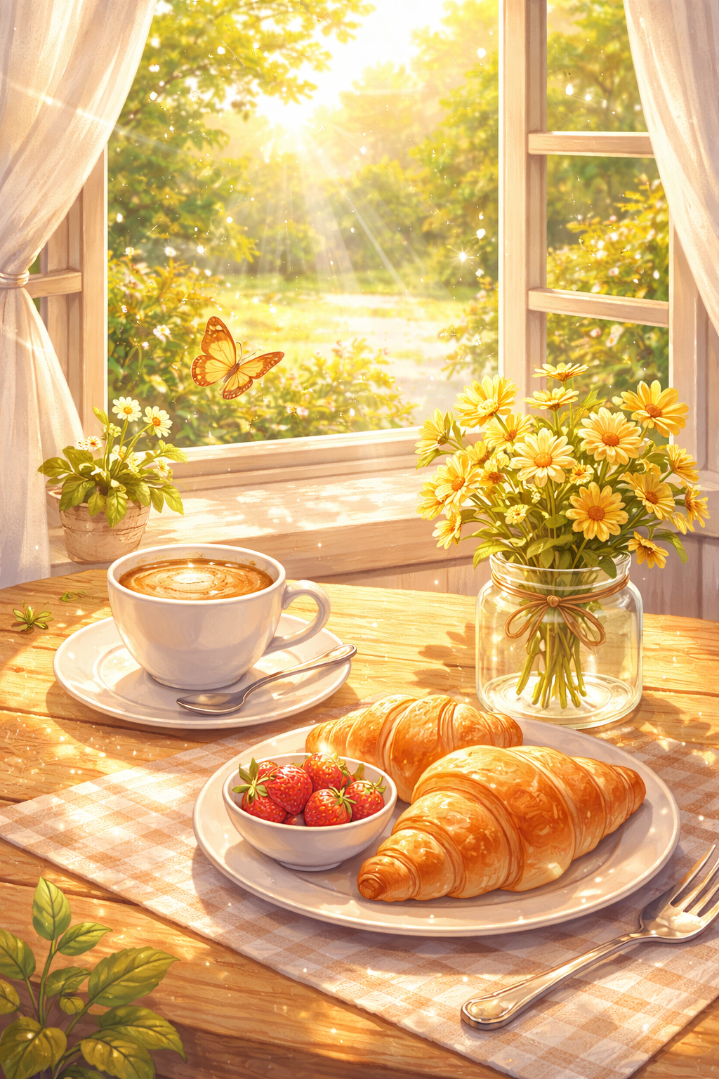 Шаблон открытки хорошего дня и настроения