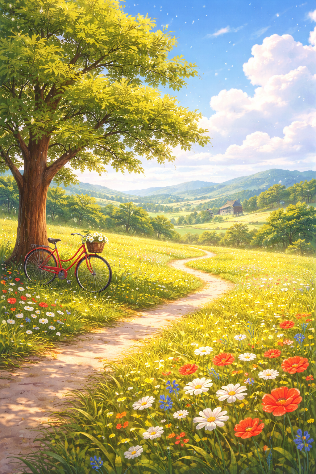 Шаблон открытки прекрасный день