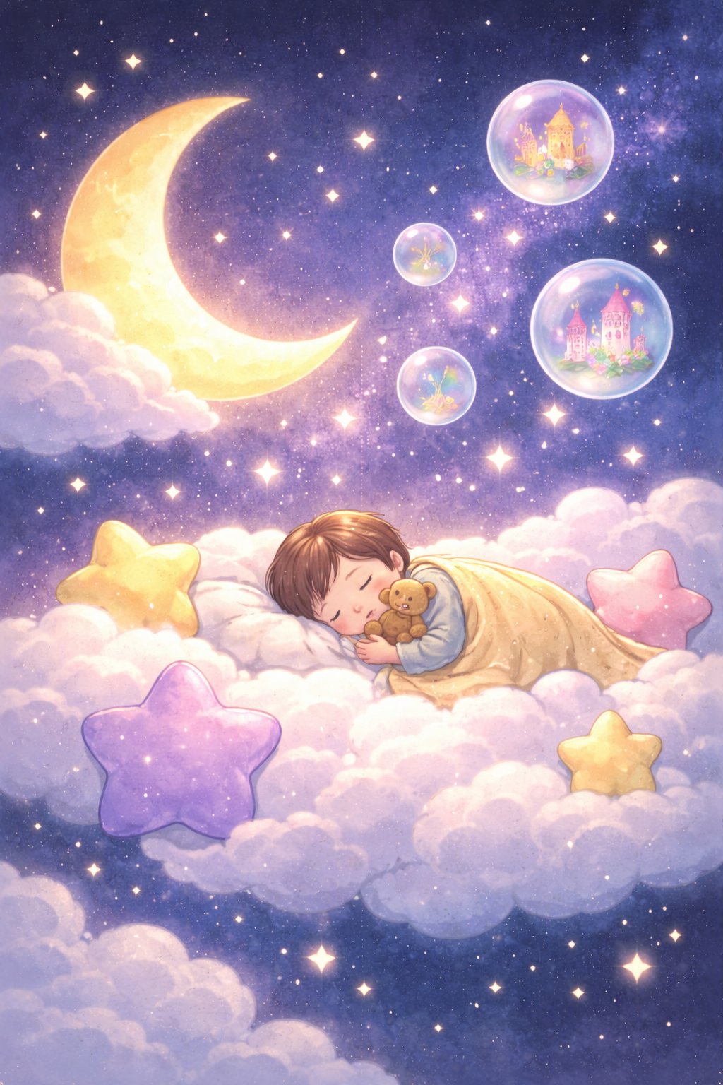 Шаблон открытки сладких снов