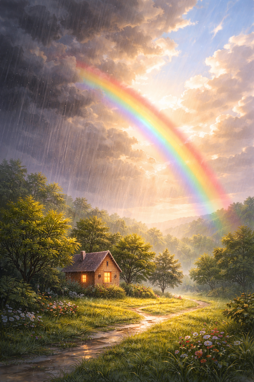 Шаблон открытки тучи разойдутся