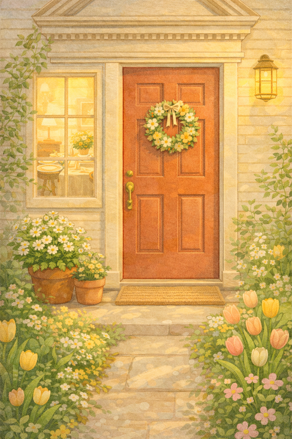 Шаблон открытки жду встречи