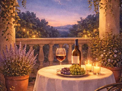 Шаблон открытки хорошего вечера