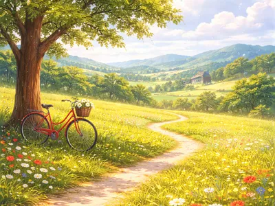 Шаблон открытки прекрасный день