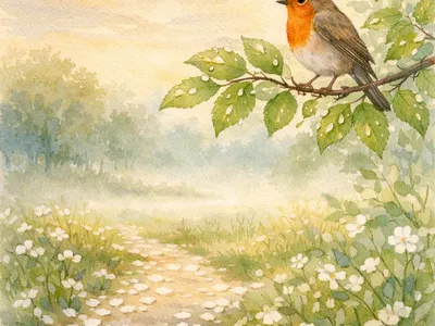 Шаблон открытки доброе утро — последний май