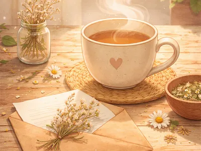 Открытка с пожеланием