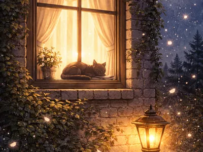 Шаблон открытки приятных снов